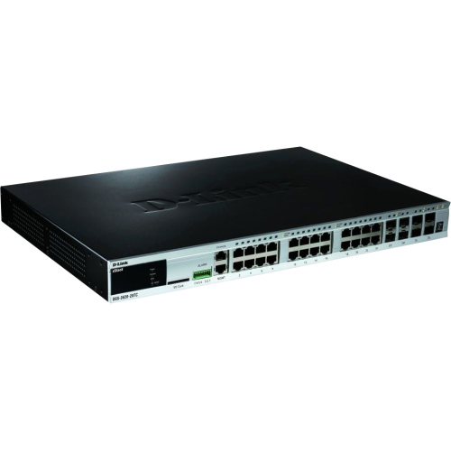 DGS-3620-28TC D-Link xStack Layer 3 Switch 24 x Gigabit Ethernet Network, 4 x Gigabit Ethernet Expansion Slot, 4 x 10 Gigabit Ethernet Expansion Slot Manageable 3 Layer Supported Desktop (Refurbished)