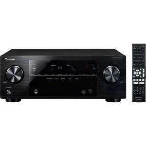 VSX-522-K "Pioneer 3D Ready A/V Receiver 5.1 Channel Black 0.1% THD Dolby TrueHD, DTS-HD Master Audio, Dolby Digital Surround, Dolby Pro Logic IIz, Dolby Digital Plus, DTS-ES, DTS Neo:6, DTS Surround 20 Hz to 20 kHz 415 W AM, FM HDMI 4 x HDMI In 1 x HDMI Out USB iPod Supported (Refurbished)"