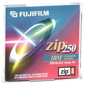 25285001 Fujifilm 250MB PC Formatted Zip Disk Media