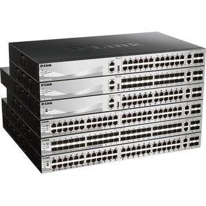DGS-3130-54S D-Link Ethernet Switch - 2 Ports - Manageable - Gigabit Ethernet - 1000Base-X - 3 Layer Supported - Modular - 48 SFP Slots - Power Supply - Optical Fiber, Twisted Pair -  (Refurbished)