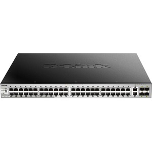 DGS-3130-54PS D-Link Ethernet Switch - 50 Ports - Manageable - Gigabit Ethernet - 1000Base-T - 3 Layer Supported - Modular - Power Supply - Optical Fiber, Twisted  (Refurbished)