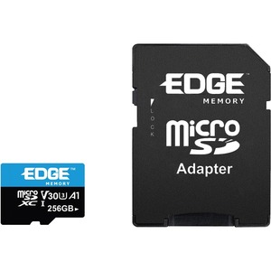 PE256715 Edge Memory 256GB MicroSDXC VSC (V30 U3) Memory Card with Adapter