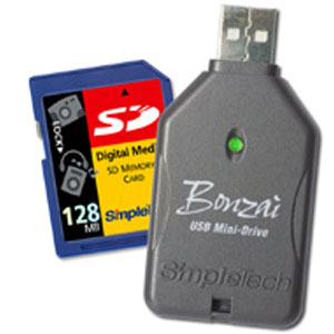 STI-USBMD/128 SimpleTech Simple Tech 128MB Bonzai USB Mini-Drive