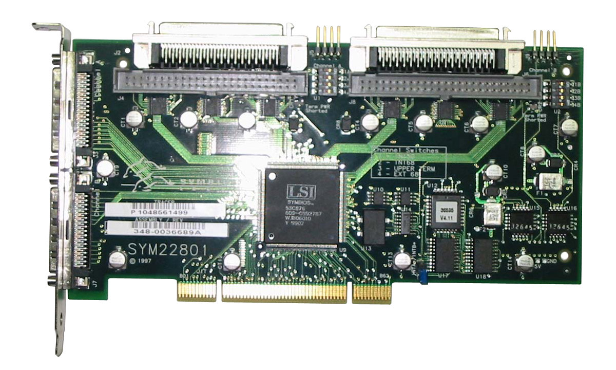 X6540A-Z Sun PCI Ultra Wide SCSI 40MBps Dual Channel Single Ended Card