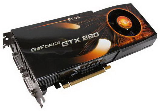 01G-P3-1280-AR EVGA Nvidia GeForce GTX 280 1GB GDDR3 512-Bit PCI-Express 2.0 Video Graphics Card