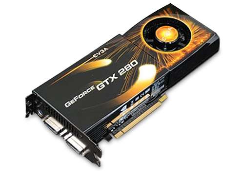 01G-P3-1282 EVGA Nvidia GeForce GTX 280 SuperClocked Edition 1GB GDDR3 512-Bit Dual DVI / HDTV / S-Video Out PCI-Express 2.0 x16 Video Graphics Card