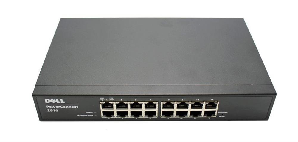 0D559K Dell PowerConnect 2816 16-Ports 10/100/1000 Web-Managed Switch (Refurbished)