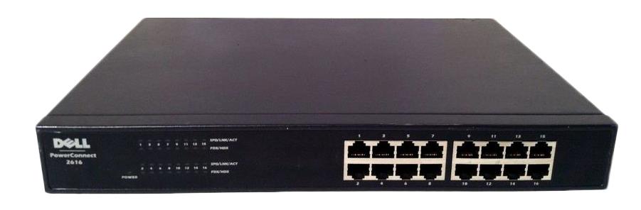 0F3842 Dell PowerConnect 2616 16-Ports Gigabit Ethernet Switch (Refurbished)