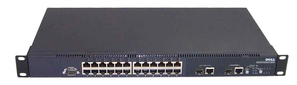 0G0487 Dell PowerConnect 3324 24-Ports 10/100 Managed Switch with 2x SFP and 2x 10/100/1000 Gigabit Ethernet Ports (Refurbished)