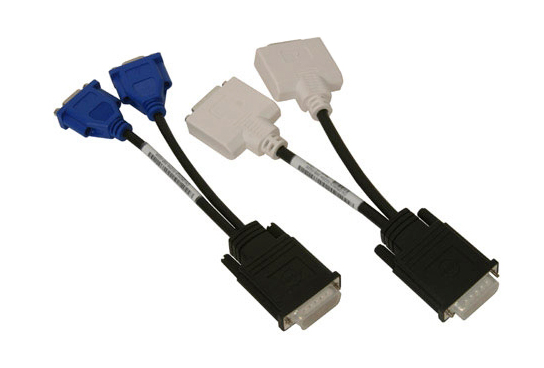 0J9256 Dell Dual DVI-to-VGA / Dual VGA-to-DVI Y Cable Kit