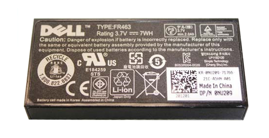 0U8735 Dell 3.7V 7WH Lithium-Ion RAID Controller Battery (Refurbished)