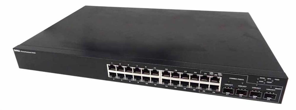 0UR001 Dell PowerConnect 5424 24-Ports Gigabit Layer 2 Managed Switch (Refurbished)