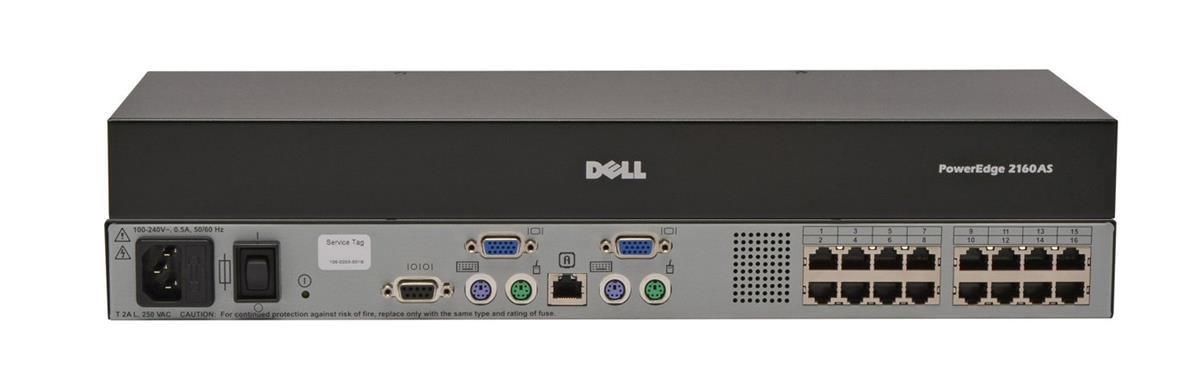 0W7941 Dell PowerEdge 2160AS 16-Ports Console KVM Switch (Refurbished)