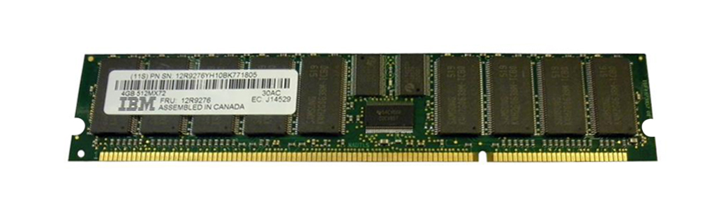 12R9276 IBM 16GB Kit (4 X 4GB) PC2100 DDR-266MHz Registered ECC CL2.5 208-Pin DIMM 2.5V Memory