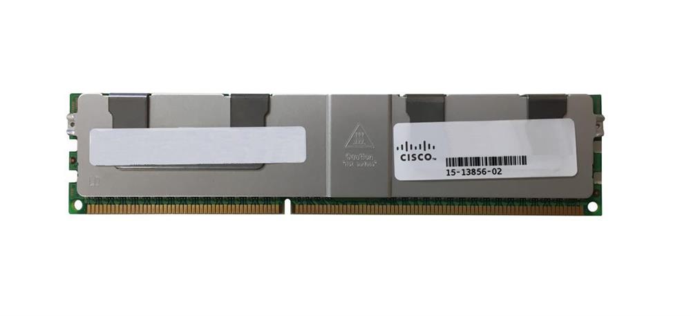 15-13856-02 Cisco 32GB PC3-12800 DDR3-1600MHz ECC Registered CL11 240-Pin Load Reduced DIMM 1.35V Low Voltage Quad Rank Memory Module