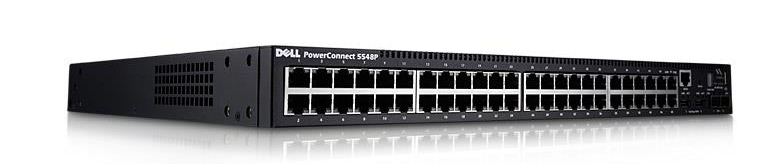 32YKV Dell PowerConnect 5548P 48-Ports 10/100/1000 + 2x 10 Gigabit SFP Managed Switch (Refurbished)
