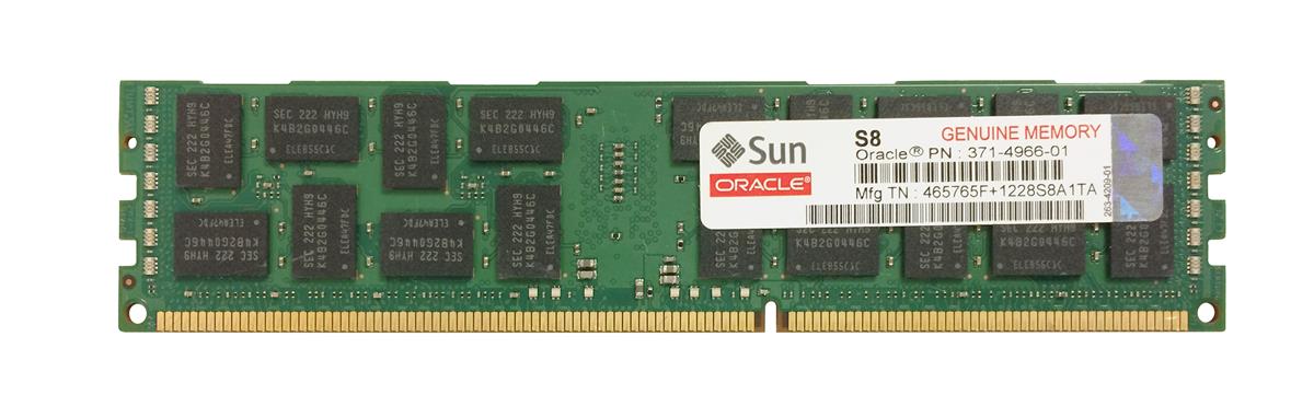 371-4966 Sun 8GB PC3-10600 DDR3-1333MHz ECC Registered CL9 240-Pin DIMM 1.35V Low Voltage Dual Rank Memory Module