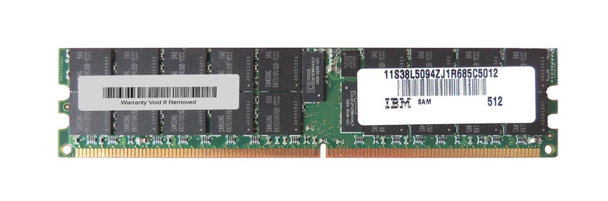 38L5094 IBM 2GB PC2-3200 DDR2-400MHz ECC Registered CL3 240-Pin DIMM Dual Rank Memory Module