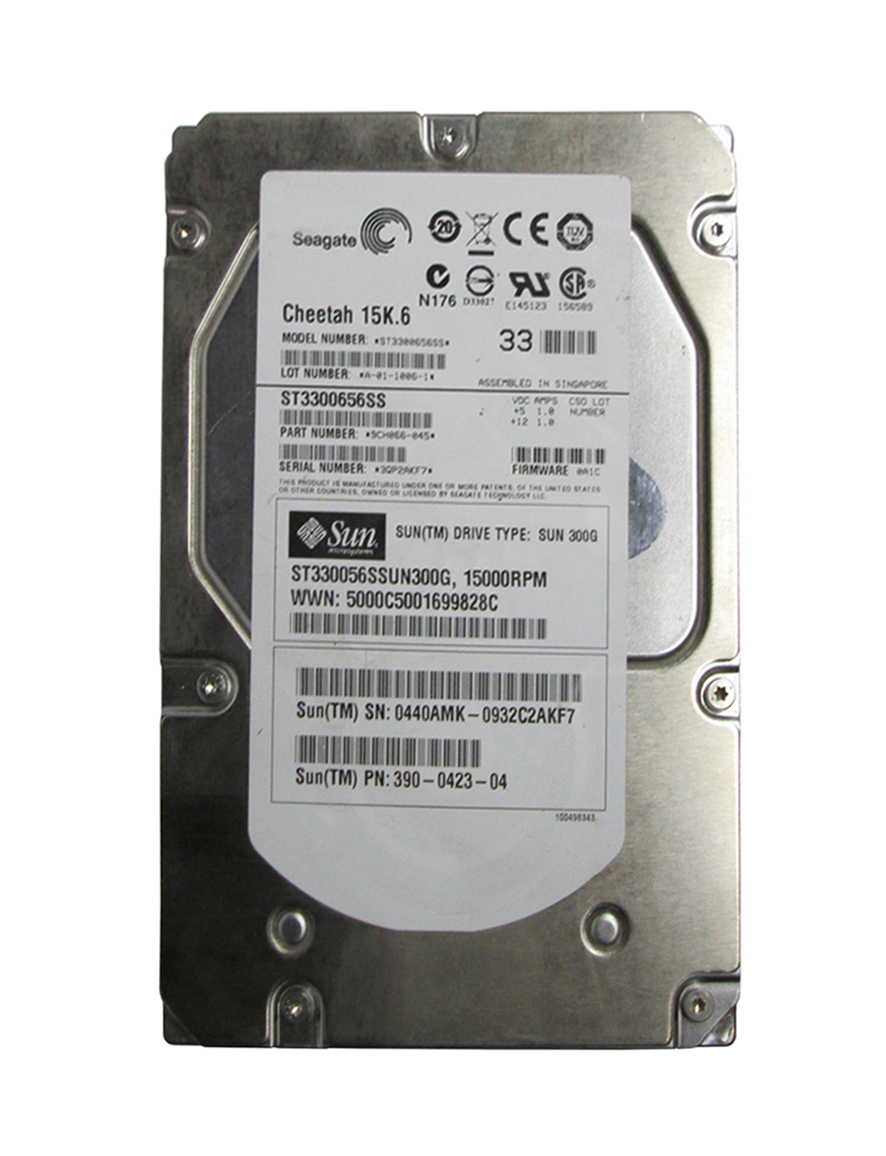 390-0423-05 Sun 300GB 15000RPM SAS 3Gbps Hot Swap 16MB Cache 3.5-inch Internal Hard Drive