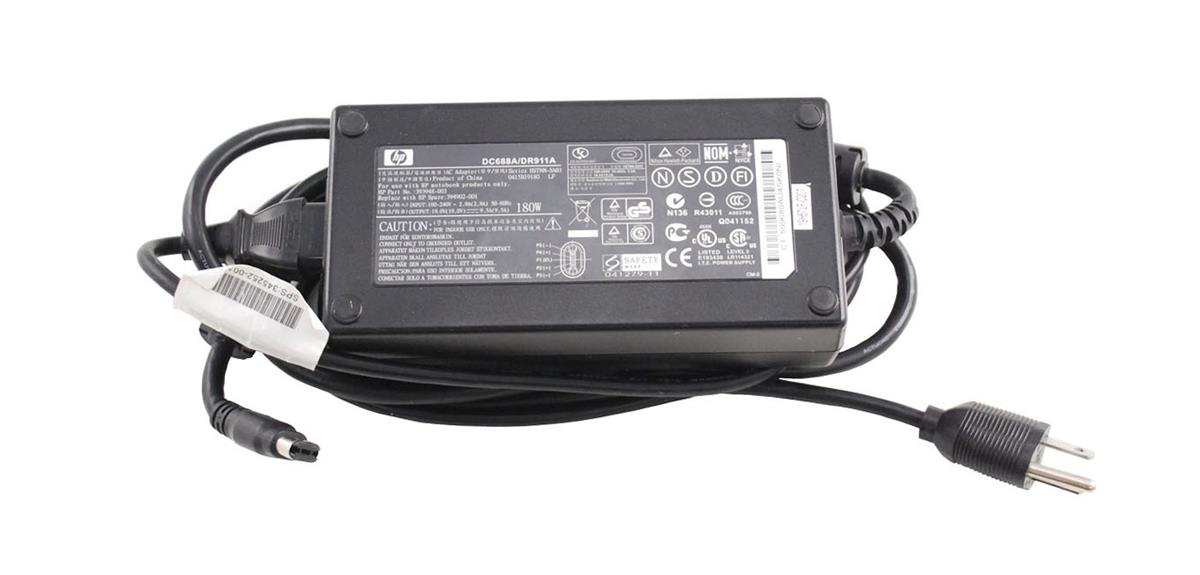 394902-001 HP 180-Watts 100-240V 19VDC 2.9A AC Adapter