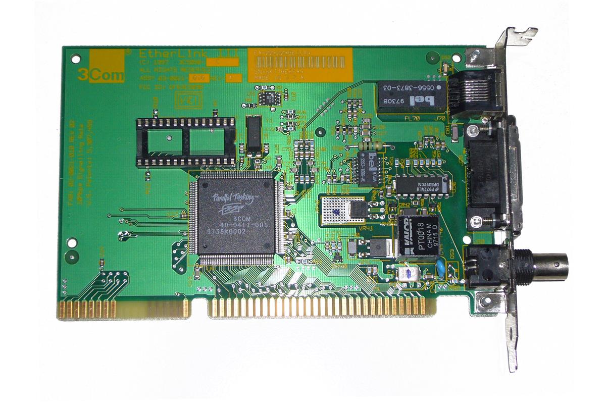 3C509B-C-7 3Com EtherLink III Single-Port RJ-45 10Mbps 10Base-2/10Mbps 10Base-T Ethernet BNC ISA Combo Network Adapter