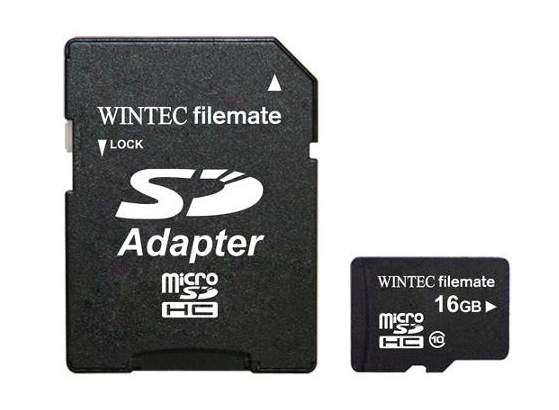 3FMUSD16GBC10-R Wintec FileMate 16GB Class 10 microSDHC Flash Memory Card