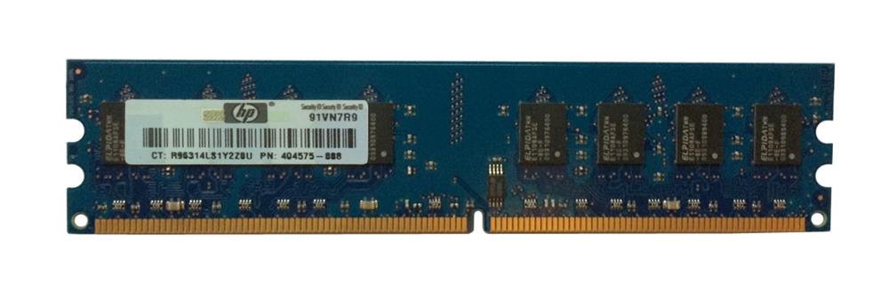 404575-888 HP 2GB PC2-6400 DDR2-800MHz non-ECC Unbuffered CL6 240-Pin DIMM Dual Rank Memory Module