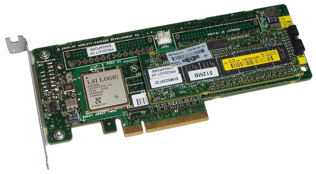 405162-B21 HP Smart Array P400 512MB Cache SAS 3Gbps / SATA 1.5Gbps 8-Channel PCI Express x8 0/1/5/6/10 RAID Controller Card