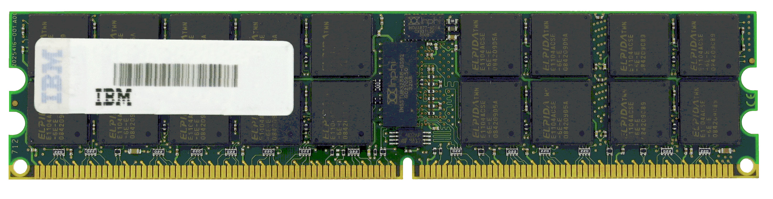 40E8991 IBM 512MB Kit (2 X 256MB) PC2-3200 DDR2-400MHz ECC Registered CL3 240-Pin DIMM Single Rank Memory
