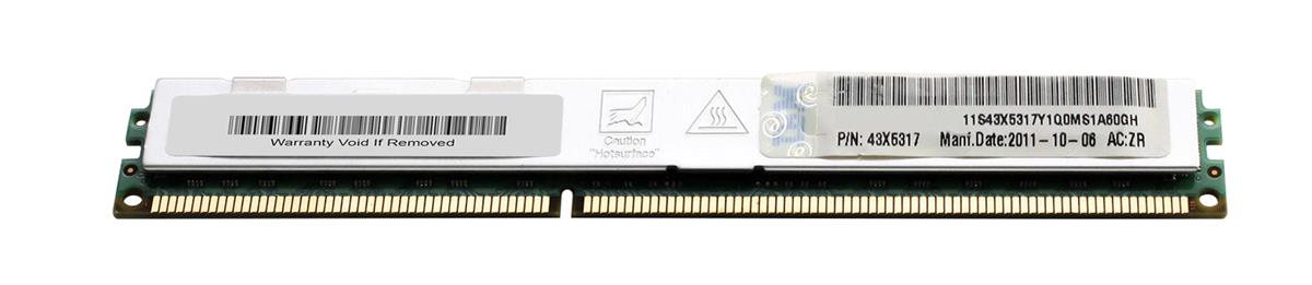 43X5317 IBM 4GB PC3-10600 DDR3-1333MHz ECC Registered CL9 240-Pin DIMM 1.35V Low Voltage Very Low Profile (VLP) Dual Rank Memory Module