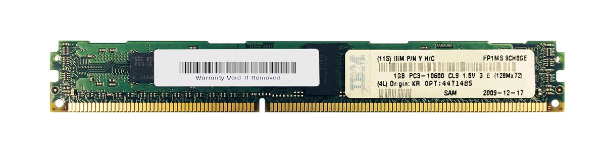 44T1485 IBM 1GB PC3-10600 DDR3-1333MHz ECC Registered CL9 240-Pin DIMM Very Low Profile (VLP) Single Rank Memory Module