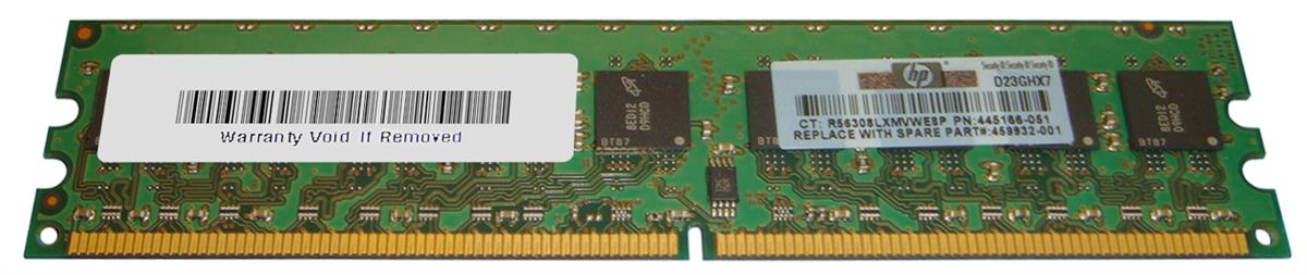 459932-001 HP 1GB PC2-6400 DDR2-800MHz ECC Unbuffered CL6 240-Pin DIMM Memory Module for ProLiant ML310-G5 Server