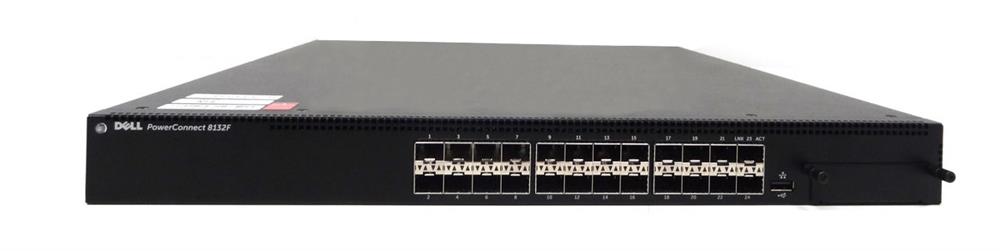 469-4250 Dell PowerConnect 8132F 24-Ports 10GBe Sfp+ Fibre Network Switch (Refurbished)