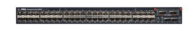 469-4252 Dell PowerConnect 8164F 48-Ports 10Gb SFP+ (10Gb/1Gb) ports + dual QSFP+ 40GbE (Refurbished)