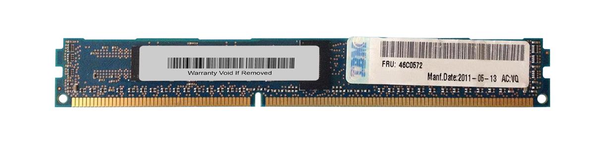 46C0572 IBM 2GB PC3-10600 DDR3-1333MHz ECC Registered CL9 240-Pin DIMM 1.35V Low Voltage Very Low Profile (VLP) Single Rank Memory Module