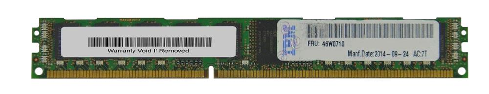 46W0710 IBM 8GB PC3-12800 DDR3-1600MHz ECC Registered CL11 240-Pin DIMM 1.35V Low Voltage Very Low Profile (VLP) Dual Rank Memory Module