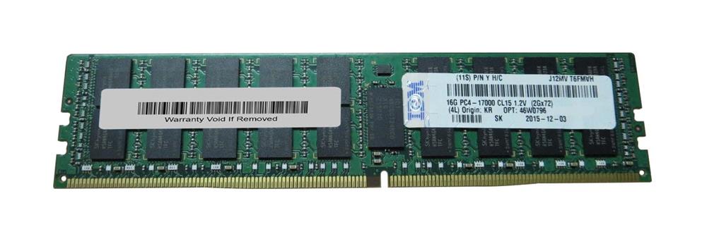 46W0796 IBM 16GB PC4-17000 TruDDR4-2133MHz ECC Registered CL15 288-Pin DIMM 1.2V Dual Rank Memory Module