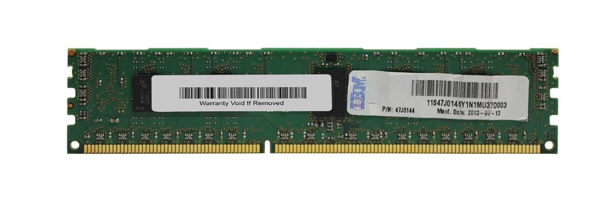 47J0144 IBM 2GB PC3-10600 DDR3-1333MHz ECC Registered CL9 240-Pin DIMM 1.35V Low Voltage Single Rank Memory Module