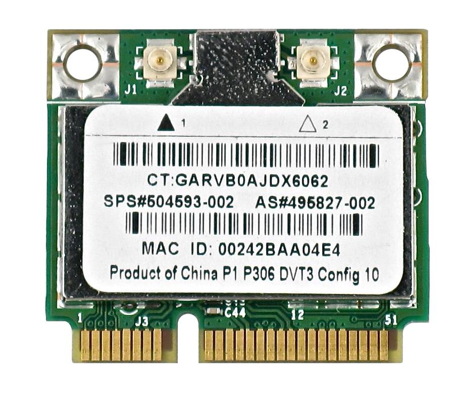 495827-002 HP Broadcom 4312 Mini PCI-Express 802.11b/g (Demi-2) WiFi Wireless Lan (WLAN) Network Adapter