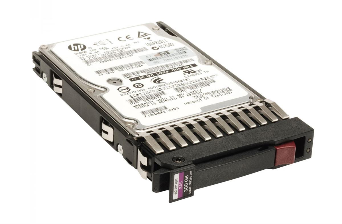 507284-001 HP 300GB 10000RPM SAS 6Gbps Dual Port Hot Swap 2.5-inch Internal Hard Drive