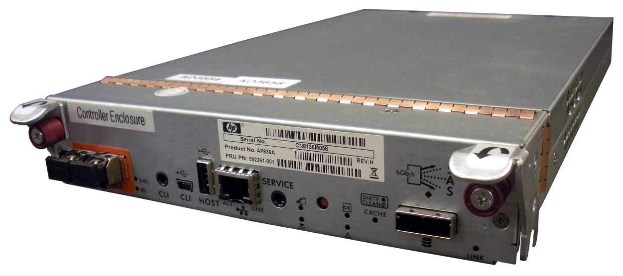 592261-001 HP Dual Port Fibre Channel 8Gbps Controller Module for Storageworks P2000 G3