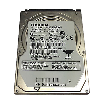 625235-001 HP 750GB 5400RPM SATA 3Gbps 8MB Cache 2.5-inch Internal Hard Drive