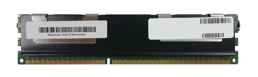 627815-B21 HP 32GB PC3-8500 DDR3-1066MHz ECC Registered CL7 240-Pin DIMM 1.35V Low Voltage Quad Rank Memory Module