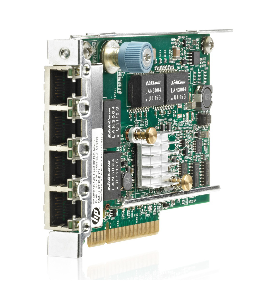 629135-B21-DDC HP 331FLR FlexibleLOM 1GB 4-Port PCI-Express 2.0 x4 Ethernet Network Adapter