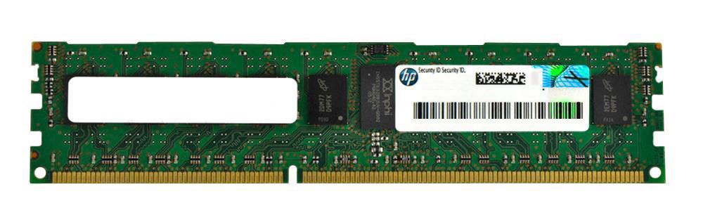 664888-001 HP 4GB PC3-12800 DDR3-1600MHz ECC Registered CL11 240-Pin DIMM 1.35V Low Voltage Single Rank Memory Module