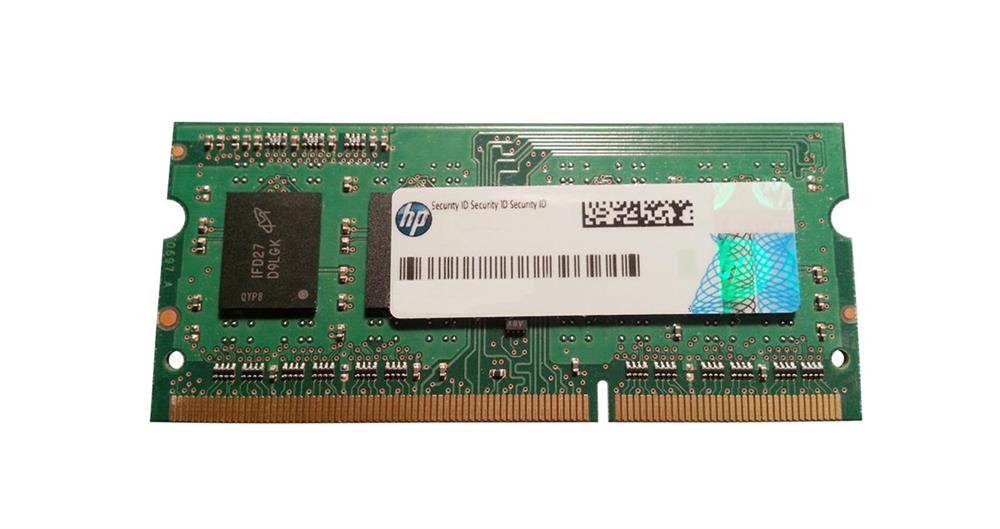 687516-961 HP 2GB PC3-12800 DDR3-1600MHz non-ECC Unbuffered CL11 204-Pin SoDimm Single Rank Memory Module