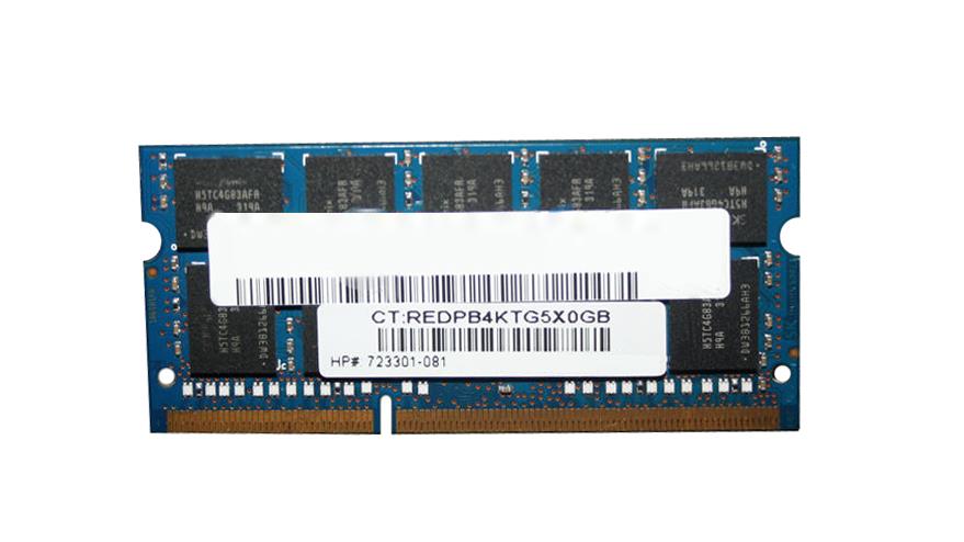 723301-081 HP 8GB PC3-12800 DDR3-1600MHz ECC Unbuffered CL11 204-Pin SoDimm 1.35V Low Voltage Dual Rank Memory Module