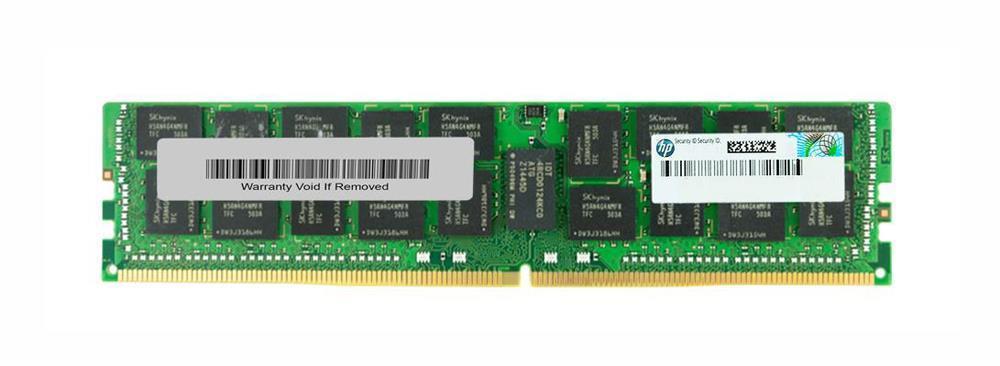 726724-B21 HP 64GB PC4-17000 DDR4-2133MHz Registered ECC CL15 288-Pin Load Reduced DIMM 1.2V Quad Rank Memory Module