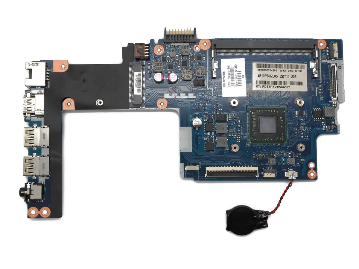 730894-501 HP System Board (Motherboard) with AMD A6-1450 Processor for Touchsmart 11 Notebook PC (Refurbished)