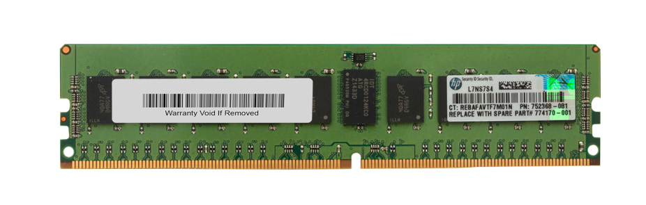 752368-081 HP 8GB PC4-17000 DDR4-2133MHz Registered ECC CL15 288-Pin DIMM 1.2V Single Rank Memory Module